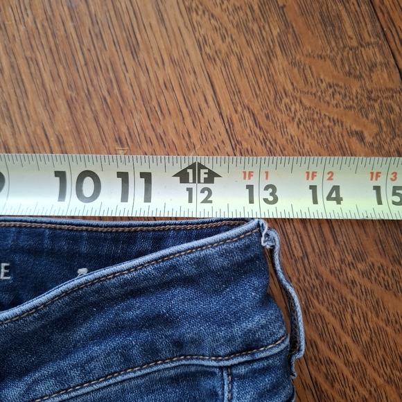 American Eagle Jeans Womens 4 Dark Blue Denim Pants AE Artist Flare Boot Stretch - Picture 8 of 16